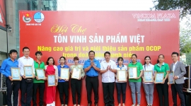 Hội chợ Tôn vinh sản phẩm Việt năm 2024: Nâng cao giá trị, giới thiệu sản phẩm OCOP trong đoàn viên, thanh niên