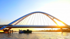 Cần Thơ: Ngắm vẻ đẹp của Cầu Trần Hoàng Na trước giờ được đưa vào sử dụng