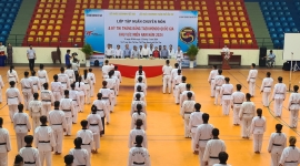 Khai mạc Lớp tập huấn chuyên môn và Kỳ thi thăng đẳng Taekwondo quốc gia khu vực miền Nam năm 2024 tại Cần Thơ
