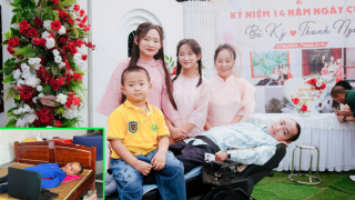 'Nghị lực thép' của người đàn ông nằm bất động, chỉ cử động được 3 ngón tay và chuyện tình cổ tích với người vợ khuyết tật