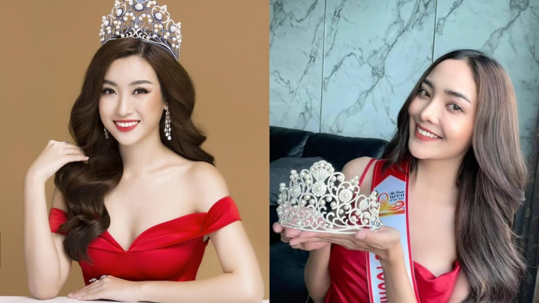 Nghi vấn vương miện của Hoa hậu Đỗ Mỹ Linh bị Hoa hậu Thái Lan 'đạo nhái' thiết kế?