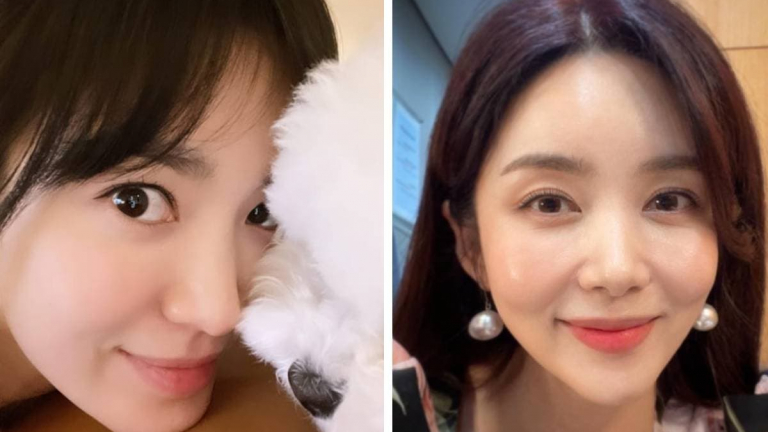Chỉ cần nhìn hình ảnh này là đủ thấy Song Hye Kyo 'lép vế' trước Park Sol Mi dù kém đàn chị tới 3 tuổi 