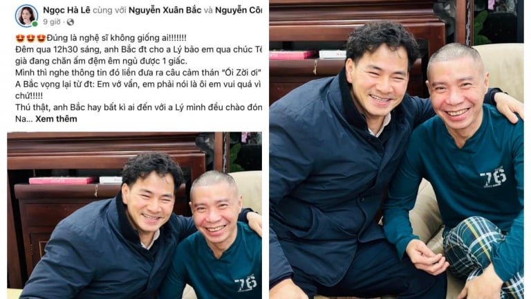 Bà xã Công Lý kể chuyện Xuân Bắc giữa đêm và cách chúc Tết 'không giống ai của nghệ sĩ'