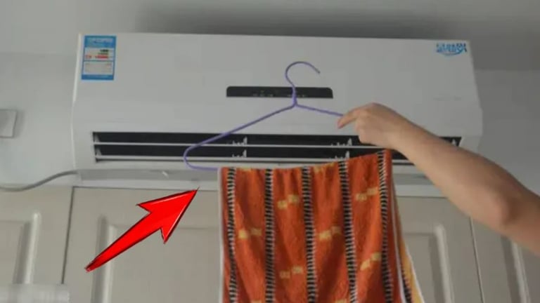 Dùng điều hòa đừng quên treo một chiếc khăn ướt trong phòng, công dụng rất thiết thực 