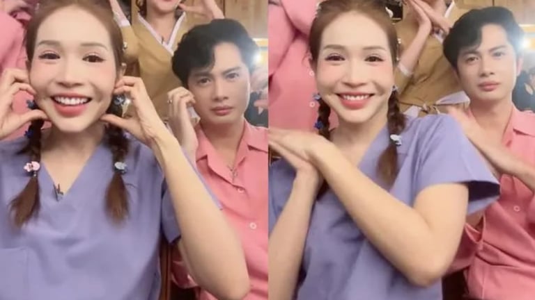 Khả Như vui vẻ 'đu trend', cười rạng rỡ khi bên cạnh 'tình tin đồn' Huỳnh Phương