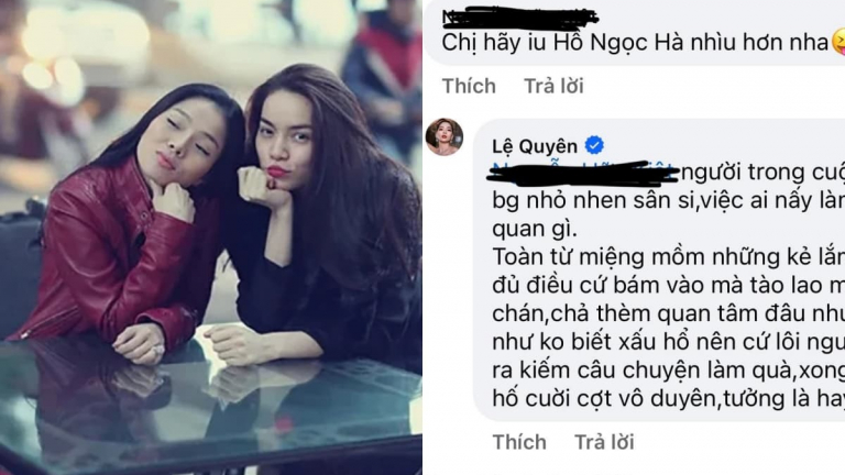 Lệ Quyên vỗ thẳng mặt khi anti fan đề nghị yêu Hà Hồ nhiều hơn: 'Cười cợt vô duyên, tưởng là hay'