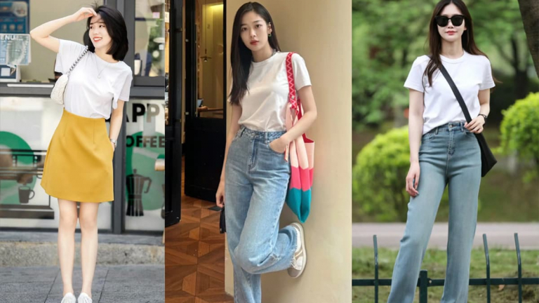 Cách mặc áo phông trắng linh hoạt độc đáo trong mùa hè, hãy học những mẹo này và dễ dàng trở thành fashionista 