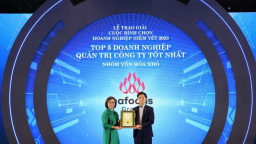 Nafoods được vinh danh Top 5 doanh nghiệp quản trị công ty tốt nhất