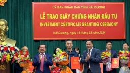 Hải Dương trao giấy chứng nhận đăng ký đầu tư 9 dự án với tổng số vốn hơn 2.200 tỷ đồng