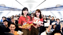 Mừng kỷ niệm 'chuyến bay nụ cười' đến Singapore, Vietjet tặng 10.000 vé bay chỉ từ 0 đồng