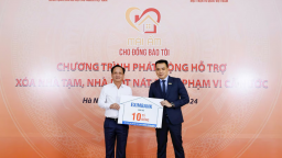 Eximbank ủng hộ 10 tỷ đồng chung tay xóa nhà tạm, nhà dột nát