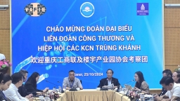 VAFIE làm việc với Hiệp hội các khu công nghiệp Trùng Khánh