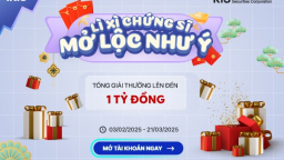 KIS mở lộc đầu xuân 1 tỷ đồng lì xì cho nhà đầu tư