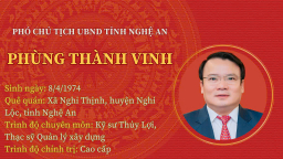 Chân dung tân Phó Chủ tịch UBND tỉnh Nghệ An Phùng Thành Vinh