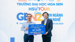 Trường Đại học Hoa Sen công bố quỹ 60 tỷ đồng hành cùng thí sinh 2k7