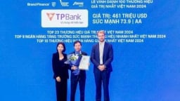 Giá trị thương hiệu của TPBank đạt mốc 461 triệu USD