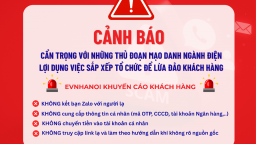 EVNHANOI cảnh báo lừa đảo khách hàng