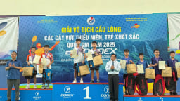 Cầu lông Ciputra Hanoi giành thành tích kép trong tháng 8