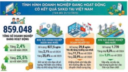 Doanh nghiệp FDI tăng gần 34% về số lượng, 83% về nguồn vốn sau 5 năm