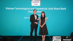 Techcombank lập kỷ lục 4 năm liên tiếp được vinh danh 'Ngân hàng tốt nhất Việt Nam' bởi FinanceAsia