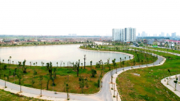 Hồ điều hòa - Lá phổi xanh trong lòng khu đô thị Thanh Hà Mường Thanh