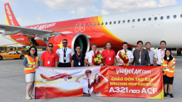 Sẵn sàng mùa cao điểm, Vietjet chào đón thêm tàu bay A321neo ACF hiện đại nhất thế giới
