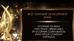 Ecopark được vinh danh khu đô thị tốt nhất châu Á