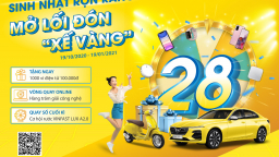 Rước 'Xế vàng' cùng ngàn ưu đãi mừng sinh nhật Nam A Bank