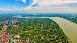 Cận cảnh nơi Hà Nội dự kiến xây 8 cây cầu bắc qua sông Hồng