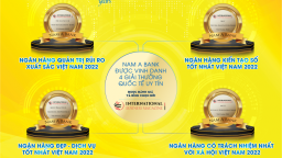 Nam A Bank nhận 4 giải thưởng quốc tế