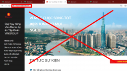 Vingroup cảnh báo bị giả mạo trang web để lừa đảo