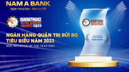 Nam A Bank tiếp tục nhận giải thưởng quốc tế về Quản trị rủi ro