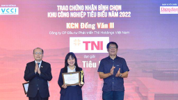 KCN Đồng Văn II thuộc TNI Holdings Vietnam được công nhận Khu công nghiệp tiêu biểu 2022