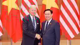 Chủ tịch Quốc hội Vương Đình Huệ hội kiến Tổng thống Hoa Kỳ Joe Biden