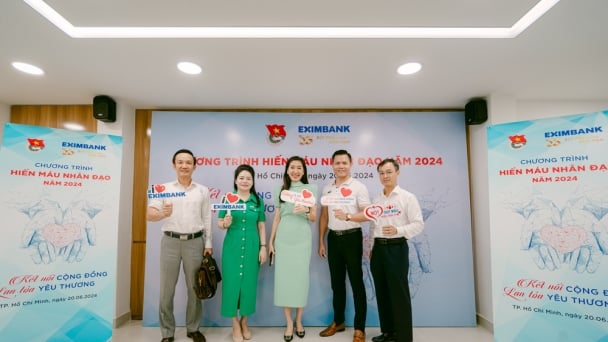 Eximbank tổ chức ngày hội hiến máu “Kết nối cộng đồng, lan tỏa yêu thương”