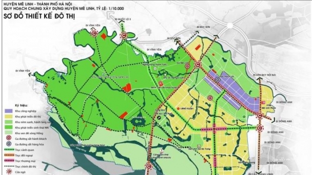 Hà Nội điều chỉnh, bổ sung quy hoạch sử dụng đất huyện Mê Linh đến năm 2030