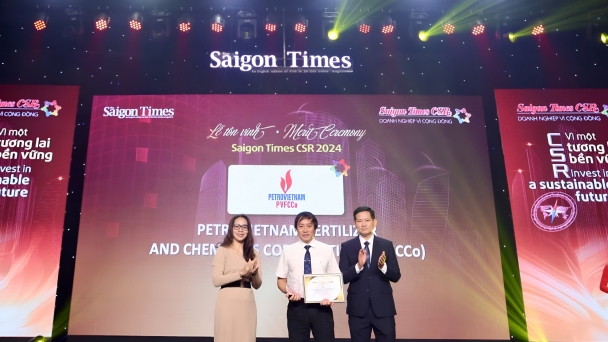 PVFCCo được vinh danh 'Doanh nghiệp vì cộng đồng' tại Saigon Times CSR 2024