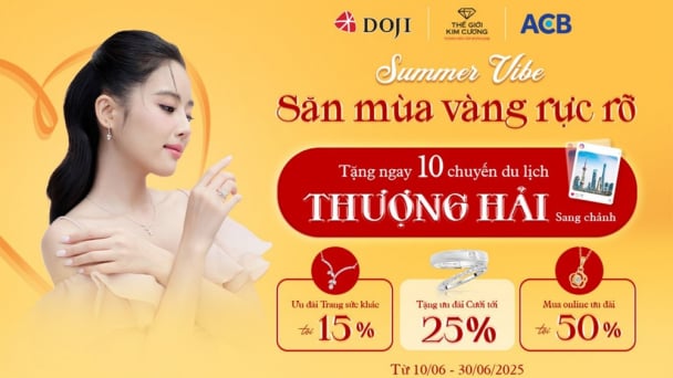 Mùa yêu rực rỡ, DOJI và Thế Giới Kim Cương ưu đãi lớn cho combo trang sức cưới