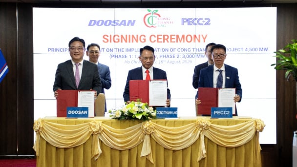 PECC2 ký kết thỏa thuận nguyên tắc thực hiện dự án nhà máy điện LNG Công Thanh 4.500MW