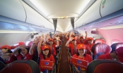 Tàu bay Vietjet bắt đầu Hành trình 'Tôi yêu Tổ quốc tôi'
