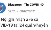 Nhắn tin sai 'Hà Nội ghi nhận 276 ca Covid-19' gây hoang mang, ứng dụng Bluezone phải đính chính