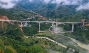 [Ảnh] Cận cảnh thi công cây cầu cạn có trụ cao nhất Việt Nam