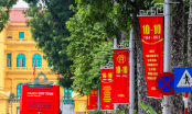 Đường phố Hà Nội đỏ rực cờ hoa chào mừng 68 năm ngày Giải phóng Thủ đô