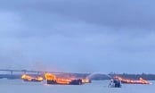 Cháy nhiều tàu du lịch và ca nô tại bến Cửa Đại ở Quảng Nam