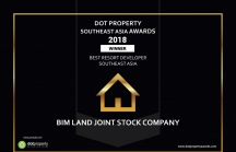 BIM LAND được vinh danh nhà phát triển bất động sản nghỉ dưỡng tốt nhất Đông Nam Á 2018