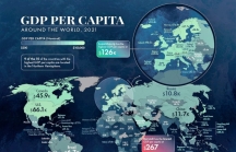 Bức tranh thu nhập bình quân theo đầu người thế giới năm 2021