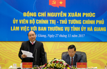 Thủ tướng Nguyễn Xuân Phúc: Cần tìm nguồn lực giúp Hà Giang phát triển cơ sở hạ tầng