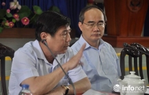 Bí thư Thành ủy Nguyễn Thiện Nhân chủ trì họp báo về vụ cháy chung cư Carina