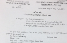 Bắt quả tang phó trưởng phòng thuộc Cục Thuế Quảng Ninh nhận tiền hối lộ