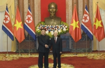 Tổng Bí thư, Chủ tịch nước Nguyễn Phú Trọng tiếp Chủ tịch Triều Tiên Kim Jong Un